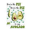 (2 Pack) Cute Avocado Stickers - 5" On Longest Side - Sticks to Smooth Flat Surfaces - Made in USA - BMCS8378 - BMCS8378