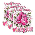 (3 Pack) Breast Cancer Decals - Warrior Boxing Gloves - Awareness Decals - 3 Inches On Longest Side - Easy Peel & Apply - Made in USA - 3MCS1308