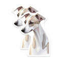 (2 Pack) Italian Greyhound Magnets - Sighthound Dog Art - Pet Lover Home Decor Magnets - 5 Inches On Longest Side - Thick Durable Magnet - Made in USA - MAG39871