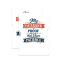 (2 Pack) My Husband Patience Magnets - Funny Marriage Quote - Relatable Wife Humor Decor - 5 Inches On Longest Side - Thick Durable Magnet - Made in USA - MAG22345