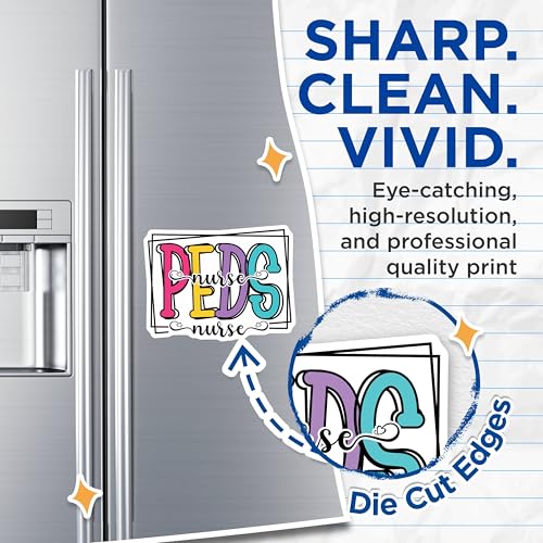(2 Pack) Peds Nurse Magnets Magnets - Pediatric Nurse Decor - 5" On Longest Side - Made in USA - Sticks to Refrigerators & Metal Surfaces - MAG9144