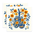 (2 Pack) Floral Lungs Magnets - Anatomical Flower Art - Respiratory System Decor - 5 Inches On Longest Side - Thick Durable Magnet - Made in USA - MAG25800