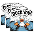 (3 Pack) Duck You Decals - Sarcastic Duck Stickers - Funny Animal Laptop Decals - 3 Inches On Longest Side - Easy Peel & Apply - Made in USA - 3MCS2104