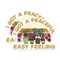 (2 Pack) Peaceful Easy Feeling Magnets - Plants and Flowers - Retro Style Magnet Set - 5" On Longest Side - Premium Magnet - for Cars, Refrigerators, Toolboxes, Lockers - Made in USA - MAG18034
