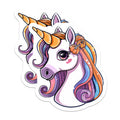 (2 Pack) Halloween Unicorn Magnets - Autumn Fantasy Decor - Cute Kawaii Refrigerator Fun - 5 Inches On Longest Side - Thick Durable Magnet - Made in USA - MAG37095