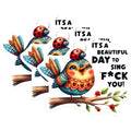 (3 Pack) Funny Bird Decals - Offensive Humor Laptop Decal - Sarcastic Song Lyrics Decals - 3 Inches On Longest Side - Easy Peel & Apply - Made in USA - 3MCS4661