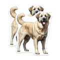 (2 Pack) Great Pyrenees Dog Magnets - Large Fluffy Canine Decor - Dog Mom Fridge Accessory - Pet Lover Art - 5 Inches On Longest Side - Thick Durable Magnet - Made in USA - MAG28762