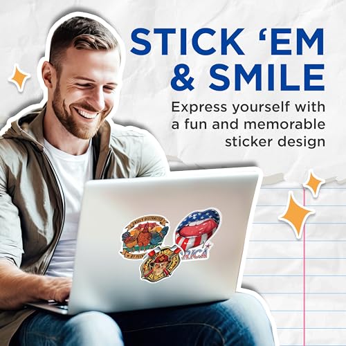 (2 Pack) Easily Distracted by Peckers Stickers - Funny Chicken Stickers - Humorous Farm Animal Decals - 5" On Longest Side - Sticks to Any Smooth Flat Surface - Made in USA - BMCS3429