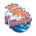 (2 Pack) Tenerife Magnets - Palm Tree Decor - Travel Souvenir Magnets - 5" On Longest Side - Premium Magnet - for Cars, Refrigerators, Toolboxes, Lockers - Made in USA - MAG18217