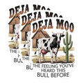 (3 Pack) Deja Moo Decals - Funny Cow Saying - Sarcastic Humor Sticker - 3 Inches On Longest Side - Easy Peel & Apply - Made in USA - 3MCS8347