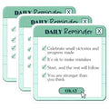 (3 Pack) Daily Reminder Decals - Positive Affirmation Stickers - Inspirational Quote Decals - 3 Inches On Longest Side - Easy Peel & Apply - Made in USA - 3MCS7089