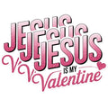 (3 Pack) Jesus is My Valentine Decals - Christian Valentine - Religious Decals - 3 Inches On Longest Side - Easy Peel & Apply - Made in USA - 3MCS1772