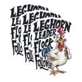 (3 Pack) Leghorn Leader Decals - Flock Follower - Angry Chicken - 3 Inches On Longest Side - Easy Peel & Apply - Made in USA - 3MCS2896