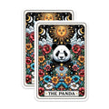 (2 Pack) Cute Panda Magnets - Floral Animal Magnets - Kitchen Magnets - Ative Fridge Magnets - 5" On Longest Side - for Cars, Fridges, Toolboxes - Made in USA - MAG4479