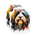 (2 Pack) Doodle Dog Magnets - Watercolor Pet Art - Dog Mom Decor - 5 Inches On Longest Side - Thick Durable Magnet - Made in USA - MAG27073