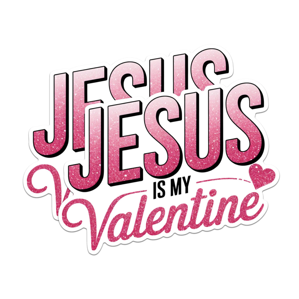 (2 Pack) Jesus is My Valentine Magnets - Religious Love Magnets - Faith-Based Valentine Decor- 5" On Longest Side - for Fridges, Toolboxes, Cars - Made in USA - MAG2985