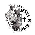 (2 Pack) Jesus Lion King Magnets - Christian Verse Revelation 19:16 - Religious Decor - 5" On Longest Side - Premium Magnet - for Cars, Refrigerators, Toolboxes, Lockers - Made in USA - MAG14039