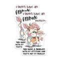 (2 Pack) I Don't Have an Attitude Problem Stickers - Cute Cow Decal - Funny Animal Stickers for Laptops - 5" On Longest Side - Sticks to Smooth Flat Surfaces - Made in USA - BMCS9805