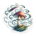 (2 Pack) Whimsical Mushroom Magnets - Fairycore Fantasy Decor - Enchanted Forest Fungi Accessory - 5 Inches On Longest Side - Thick Durable Magnet - Made in USA - MAG37795