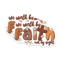 (2 Pack) Christian Faith Magnets - Bible Verse Quote - Inspirational Scripture Decor - 5 Inches On Longest Side - Thick Durable Magnet - Made in USA - MAG25057