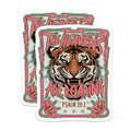 (2 Pack) Roaring Tiger Magnets - Psalm 19:1 Scripture Art - Christian Faith Decor - 5 Inches On Longest Side - Thick Durable Magnet - Made in USA - MAG22600