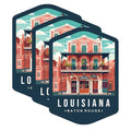 (3 Pack) Louisiana Decals - Baton Rouge - Laptop Decal - State Pride - 3 Inches On Longest Side - Easy Peel & Apply - Made in USA - 3MCS0359