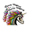 (2 Pack) Unicorn Skeleton Magnets - Fierce and Magical - Rainbow Hair - Gothic Unicorn Art - 5" On Longest Side - for Cars, Fridges, Toolboxes - Made in USA - MAG8055