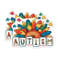 (2 Pack) Puzzle Piece Flower Magnet - Advocacy Decor - 5" On Longest Side - Sticks to Smooth Flat Surfaces - Made in USA - MAG9695