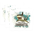 (3 Pack) Sharkastic Decals - Funny Shark Art - Sarcastic Animal Decals - 3 Inches On Longest Side - Easy Peel & Apply - Made in USA - 3MCS2282