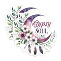 (2 Pack) Gypsy Soul Magnets - Colorful Floral Design - Inspirational Quotes - 5" On Longest Side - for Cars, Fridges, Toolboxes - Made in USA - MAG7546