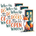 (3 Pack) Fox Quote Decals - Funny Saying - Motivational Decals - 3 Inches On Longest Side - Easy Peel & Apply - Made in USA - 3MCS7519