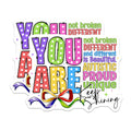 (2 Pack) Autism Acceptance Magnets - Neurodiversity Affirmation - Autistic Pride Unique Beautiful Refrigerator Magnets - 5 Inches On Longest Side - Thick Durable Magnet - Made in USA - MAG29361