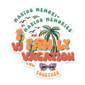 (2 Pack) Family Vacation Stickers - Making Memories Stickers - Vacation 2025-5" On Longest Side - Sticks to Smooth Flat Surfaces - Made in USA - BMCS11212