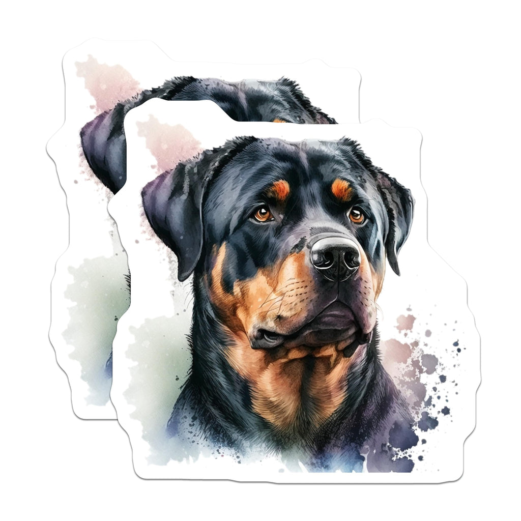 (2 Pack) Rottweiler Magnets - Dog Breed Illustration - Home Decor Magnets - 5" On Longest Side - Premium Magnet - for Cars, Refrigerators, Toolboxes, Lockers - Made in USA - MAG14662