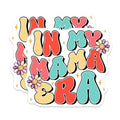 (2 Pack) in My Mama Era Stickers - Fun Mothers Day - Retro Flower - 5" On Longest Side - Sticks to Smooth Flat Surfaces - Made in USA - BMCS7709