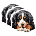 (3 Pack) Bernese Mountain Dog Decals - Puppy Dog Breed - Laptop Decal - 3 Inches On Longest Side - Easy Peel & Apply - Made in USA - 3MCS8630