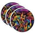 (3 Pack) Mushroom Decals - Psychedelic Art Stickers - Laptop Decals - 3 Inches On Longest Side - Easy Peel & Apply - Made in USA - 3MCS6016