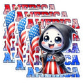 (3 Pack) Grim Reaper USA Flag Decals - Patriotic Laptop Decals - Cute American Stickers - 3 Inches On Longest Side - Easy Peel & Apply - Made in USA - 3MCS6673