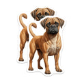 (2 Pack) Puggle Dog Magnets - Cute Wrinkly Puppy Art Decor - Pet Lover Refrigerator Magnets for Dog Mom Dad - 5 Inches On Longest Side - Thick Durable Magnet - Made in USA - MAG26230