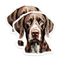 (2 Pack) German Shorthaired Pointer Magnets - GSP Dog Breed Art - Pet Lover Home Decor - 5 Inches On Longest Side - Thick Durable Magnet - Made in USA - MAG25513