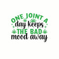 (3 Pack) One Joint a Day Decals - Funny Weed Decal - Laptop Decals - 3 Inches On Longest Side - Easy Peel & Apply - Made in USA - 3MCS7788