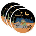 (3 Pack) Cowboy Frog Decals - Western Stickers - Laptop Decal- 3 Inches On Longest Side - Easy Peel & Apply - Made in USA - 3MCS5279
