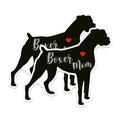 (2 Packs) Boxer Mom Magnets - Boxer Dog Breed Cute Magnets - 5 Inches On Longest Side - Premium Magnet - for Fridges, Toolboxes, Cars - Made in USA - MAG2445