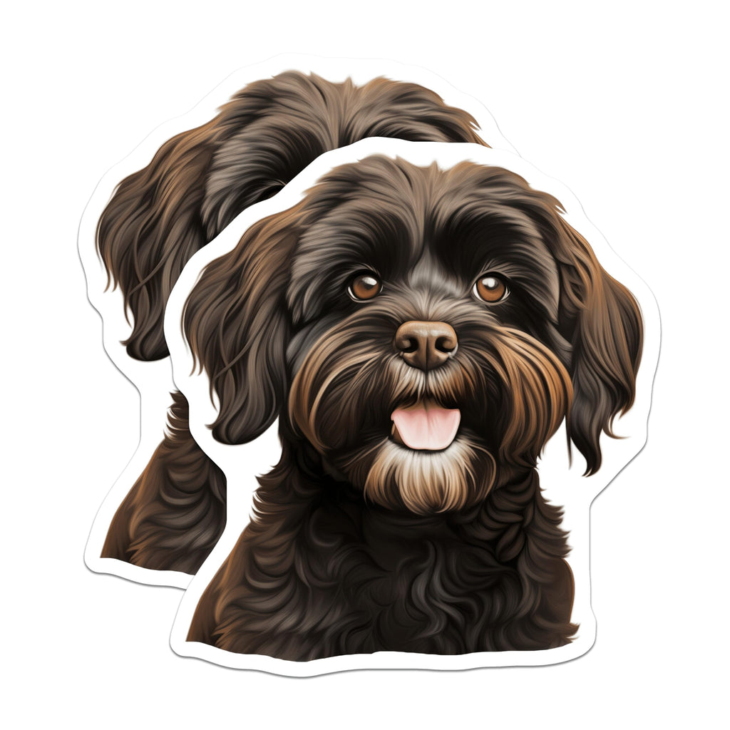 (2 Pack) Havanese Dog Magnets - Adorable Fluffy Puppy - Pet Parent Refrigerator Decor - 5 Inches On Longest Side - Thick Durable Magnet - Made in USA - MAG26300