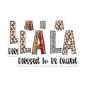 (2 Pack) Lala Blessed Magnets - Leopard Print - Sunflower Decor - 5" On Longest Side - Premium Magnet - for Cars, Refrigerators, Toolboxes, Lockers - Made in USA - MAG14703