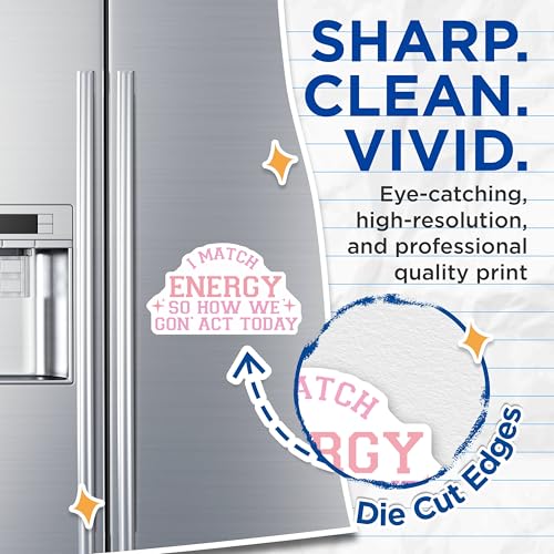 (2 Pack) Funny Quotes Magnets Magnets - Motivational Magnet - Inspirational Fridge Magnet - 5" On Longest Side - Made in USA - Sticks to Refrigerators & Metal Surfaces - MAG8487