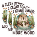 (3 Pack) Clean Beaver Decals - Funny Sarcastic Stickers - Adult Humor Saying - 3 Inches On Longest Side - Easy Peel & Apply - Made in USA - 3MCS8323