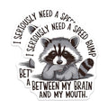 (2 Pack) Raccoon Humor Magnets - Funny Animal Theme - Quirky Refrigerator - Cute Kitchen Accessory - 5" On Longest Side - for Cars, Fridges, Toolboxes - Made in USA - MAG4409