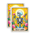 (2 Pack) Floral Design Magnet - Positive Message - 5" On Longest Side - Sticks to Smooth Flat Surfaces - Made in USA - MAG9420