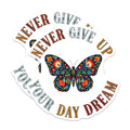 (2 Pack) Butterfly Art Magnets - Inspirational Quote - Motivational Home Decor - 5" On Longest Side - Premium Magnet - for Cars, Refrigerators, Toolboxes, Lockers - Made in USA - MAG17913